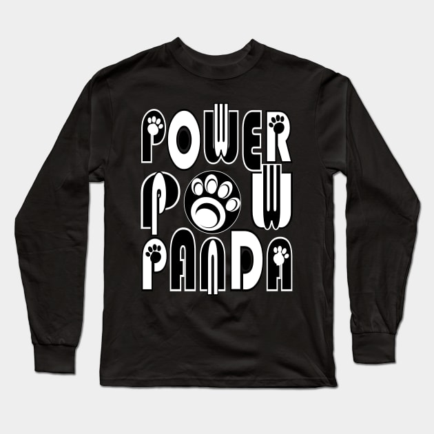 Cute Animal Friendly Panda Long Sleeve T-Shirt by SFS
